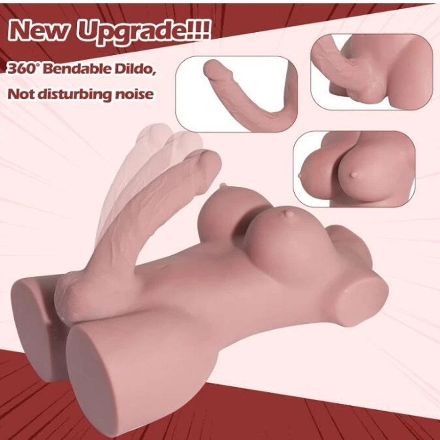 9.8lb Shemale Sex Doll Torso Realistic Dildo Breasts Anal Lifelike sexual Love Dolls Silicone Anal Testicles Unisex Masturbator For Men Women Couple Adult Sex Toys Male Masturbation Relaxation Gift Funny Stuff Weird Room Decor