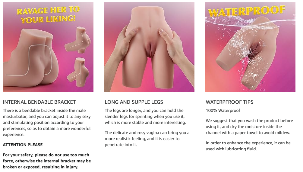 Life Size Sex Doll Butt Toy Ass Sex Doll Pocket Pussy Butt Realistic Vagina Sex Toy Realistic Pussy Toy Large Sex Doll Big Ass Masturbator Fake Ass Sex Toy Tight Pussy Realistic Male Sex Toy Pussy Ass