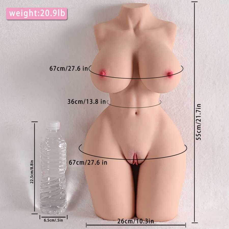 20.9LB Sex Doll Female Realistic Sex Torso Male Masturbator Sex Doll, Adult Sex Toy, Realistic Vagina Anus, Mini Love Doll, Built-in Torso, Suitable for Male Masturbation And Orgasm, Love Love Holiday Gifts