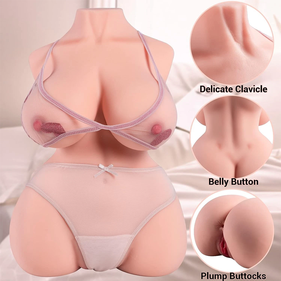 Pussy Vagina Sex Doll Real TPE Love doll Half Body Adult Toy For Men