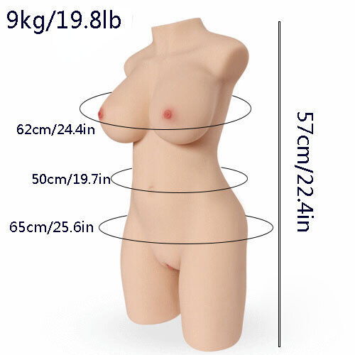 19.87lbs Half Sex Doll Realistic TPE Full Body Life Size Love Toy Huge ASS for Men