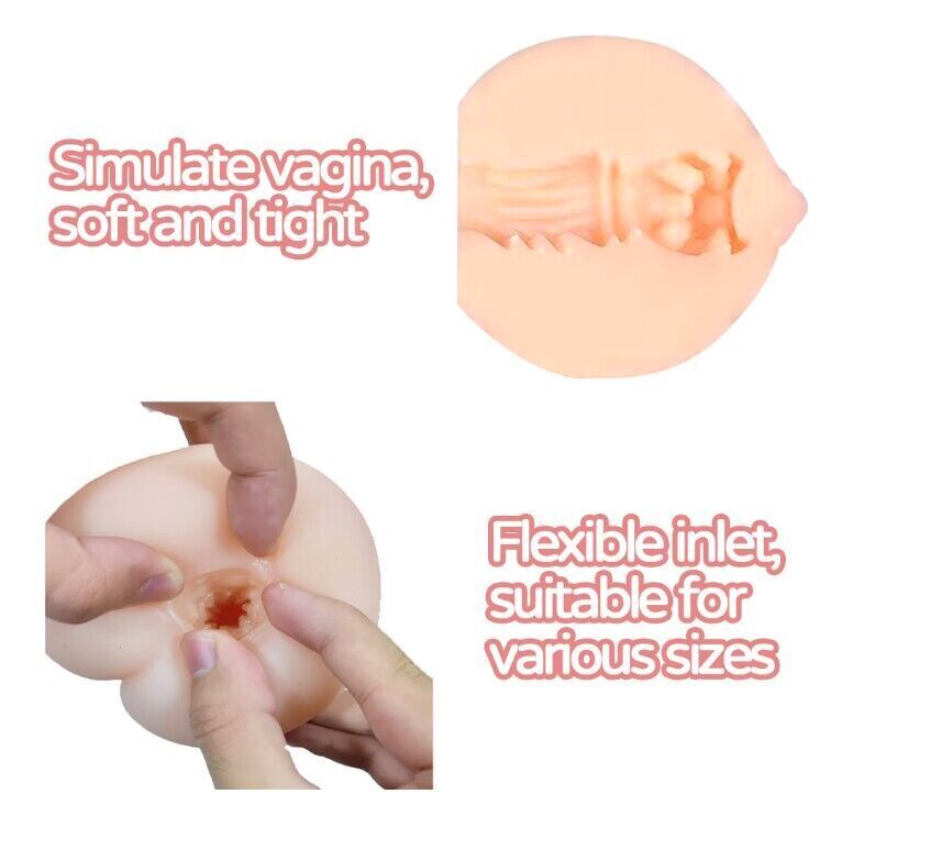Mini Love Doll Realistic Adult Sex Toy for Men Male Masturbator Vagina-Peach shaped