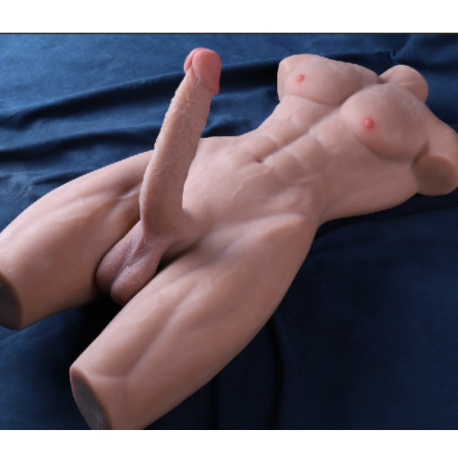 36LB Realistic Male Sex Doll for Women, Life Size Male Torso Sex Doll with Huge genital& Strong Muscles, men Sex Dolls Dildo Torso with Tight Anus for Female and men Masturbation