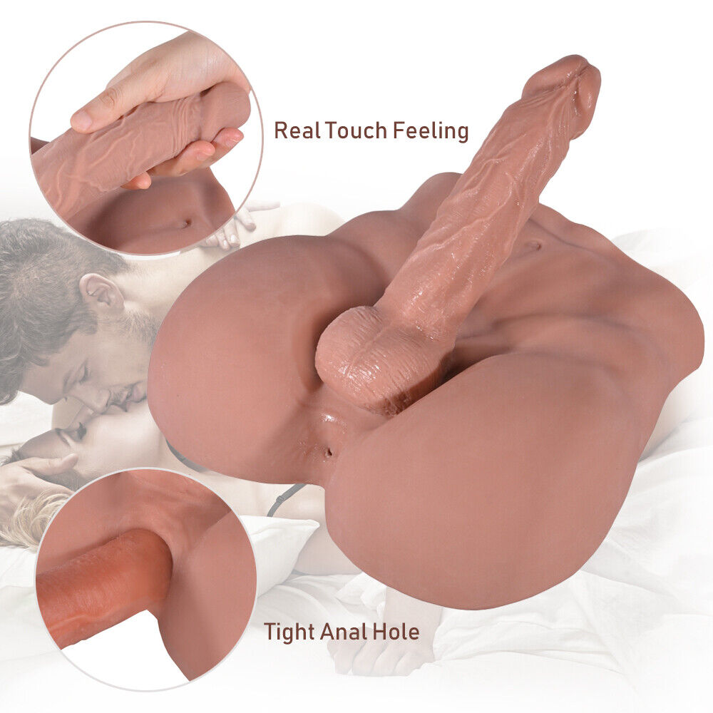 Huge Lifelike Dildo Sex Doll Male Body Torso Adult Sex Toy Big Penis For women