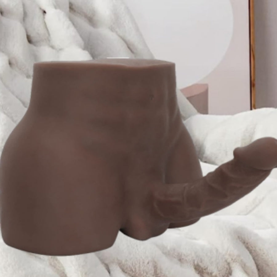 Lifelike Torso Male Sex Doll for Women with Flexible Dildo Realistic Sex Huge Cock 7.08inches, Sex Dildo Dolls for Women Masturbation, Unisex Masturbator Tight Anal Sex Toy for Men Couple and women