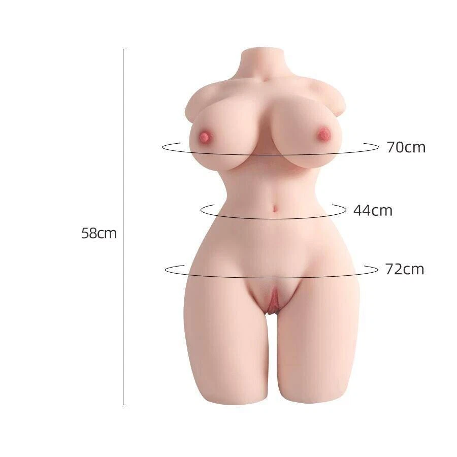 24lb Realistic Sex Doll, Life Size Flexible Torso Sex Doll for Men with Soft Big Boobs, Big Ass, Pussy, Butt, Realistic Full Size Love Doll Vagina Anal Breast Sex for Penis Training Adult Sex Toys