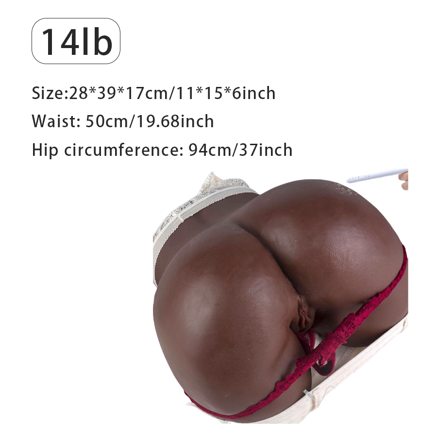 14LB Male Sex Doll 1:1 Big Ass, Life-Sized Male Masturbator Pussy Butt Love Dolls, With 2 Separate Deep Channels For Vagina & Anal, Super Soft & Realistic Skin Texture, Adult Torso Sex Toys Dolls