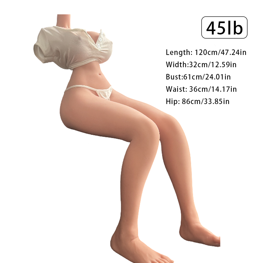 2025 45lb Upgraded Version Special Offer Sex Dolls, Feet Standing, Sexy Body, Curved Trunk, 3D Spiral Design with Vaginal Anus Insertion, Fantasy Doll Suitable for Lonely Men, Masturbator, Male Sex Toy, Perfect Companion As Sensual Partner