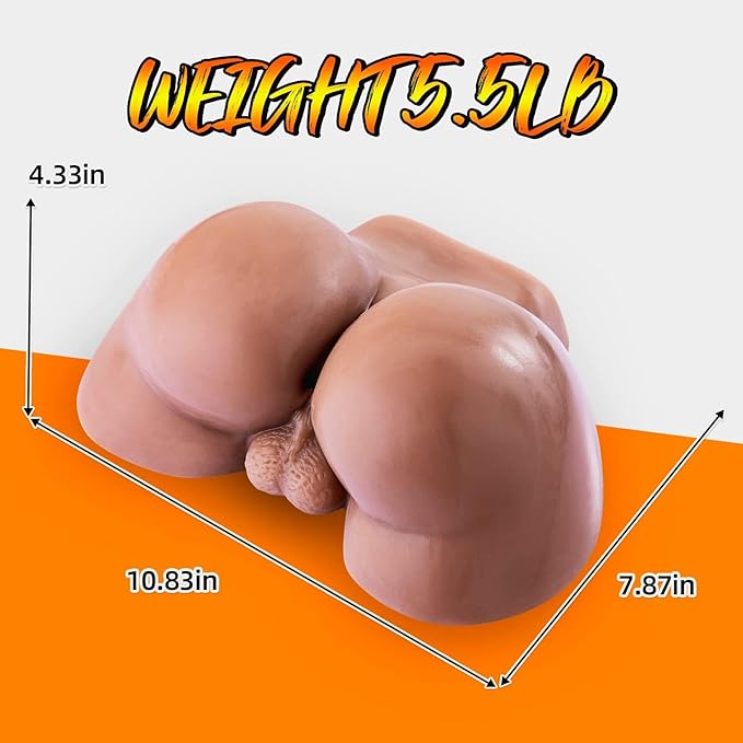 5.5Lb Lifelike Torso Sex Doll for Gay Male Masturbator Realistic with Testicles Anus Male Stroker Sex Toy for Masturbation