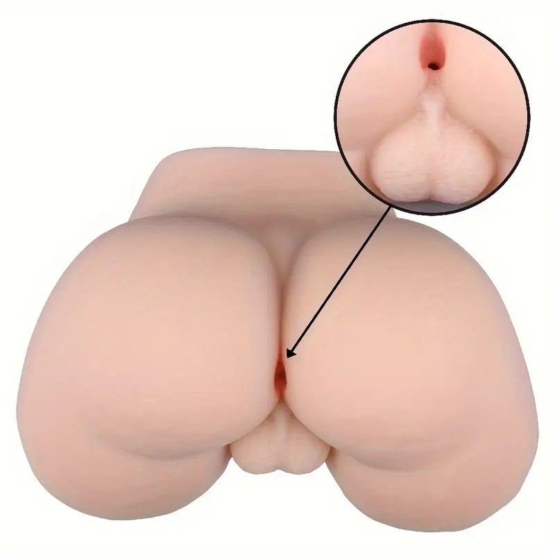 Male Masturbator with Testicles, Realistic Butt Masturbator with Plump Buttocks and Tight Anus for Male Masturbation