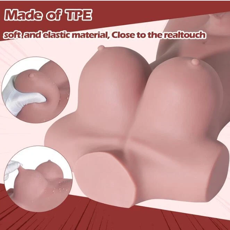 9.8lb Shemale Sex Doll Torso Realistic Dildo Breasts Anal Lifelike sexual Love Dolls Silicone Anal Testicles Unisex Masturbator For Men Women Couple Adult Sex Toys Male Masturbation Relaxation Gift Funny Stuff Weird Room Decor