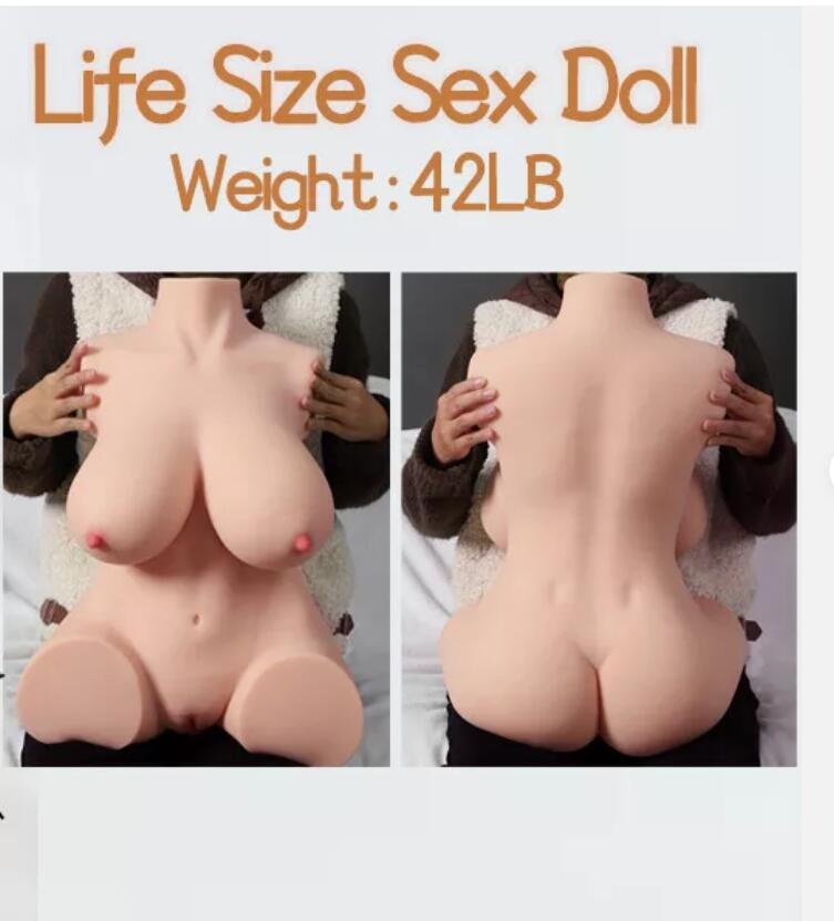 42lbs Half Sex doll Realistic TPE Full Body Life Size Love Toy Huge Doll for Men