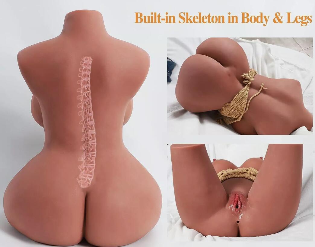 TPE Full Body Life Size Love Toy Huge Dolls for Men Realistic Half Sex Doll Tan SkIN-20lbs