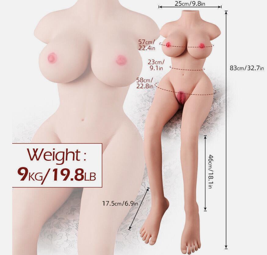 Sex Doll Silicone TPE Love Doll Real Huge Full Body Life Size Adult Toys for Men-20LB; Ship from USA