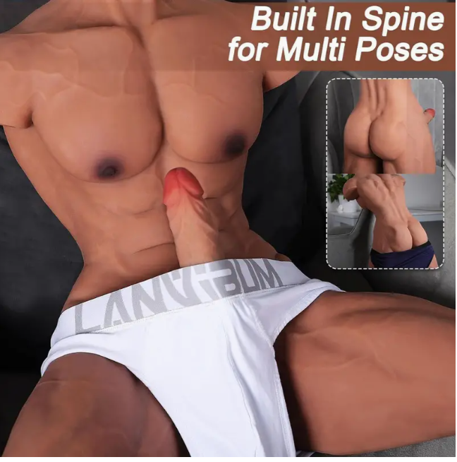 36lb Male Body Torso Adult Love Sex Toy Big Penis Ass for Women Gay TPE Sex Doll-ship Form USA warehouse