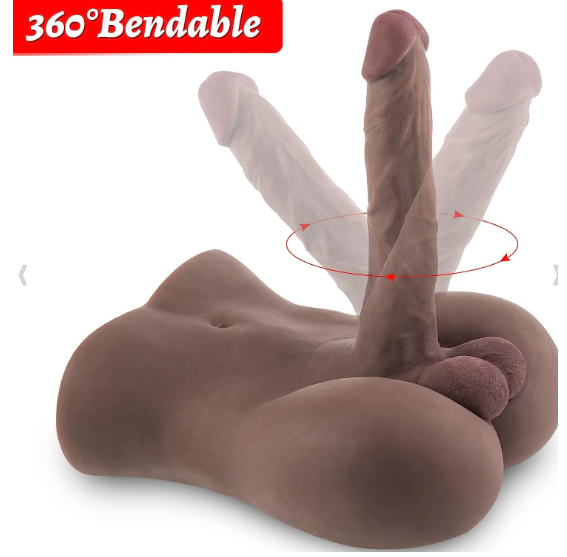Sex Puppe Masturbator männlich Spielzeug Toy Model Real Doll Anal Penis Gay-Black Dildo