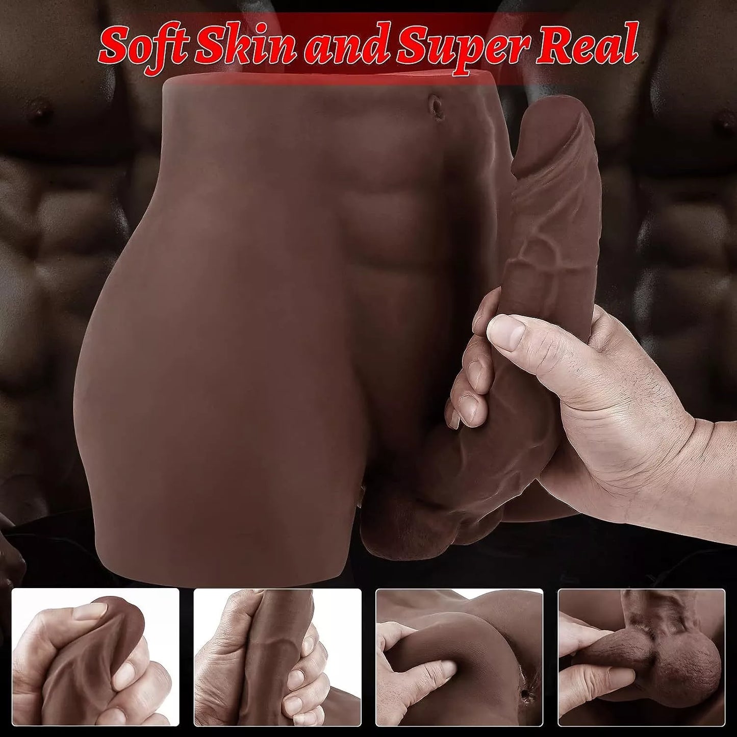8lb Male Sex Doll with Flexible Dildo Realistic Sex Cock, Sex Doll for Women 7.9 in Cock Realistic Sex Toys Female Sex Doll Tight Anal Adult Toy for Men Couple and Women Couple Sex Toys