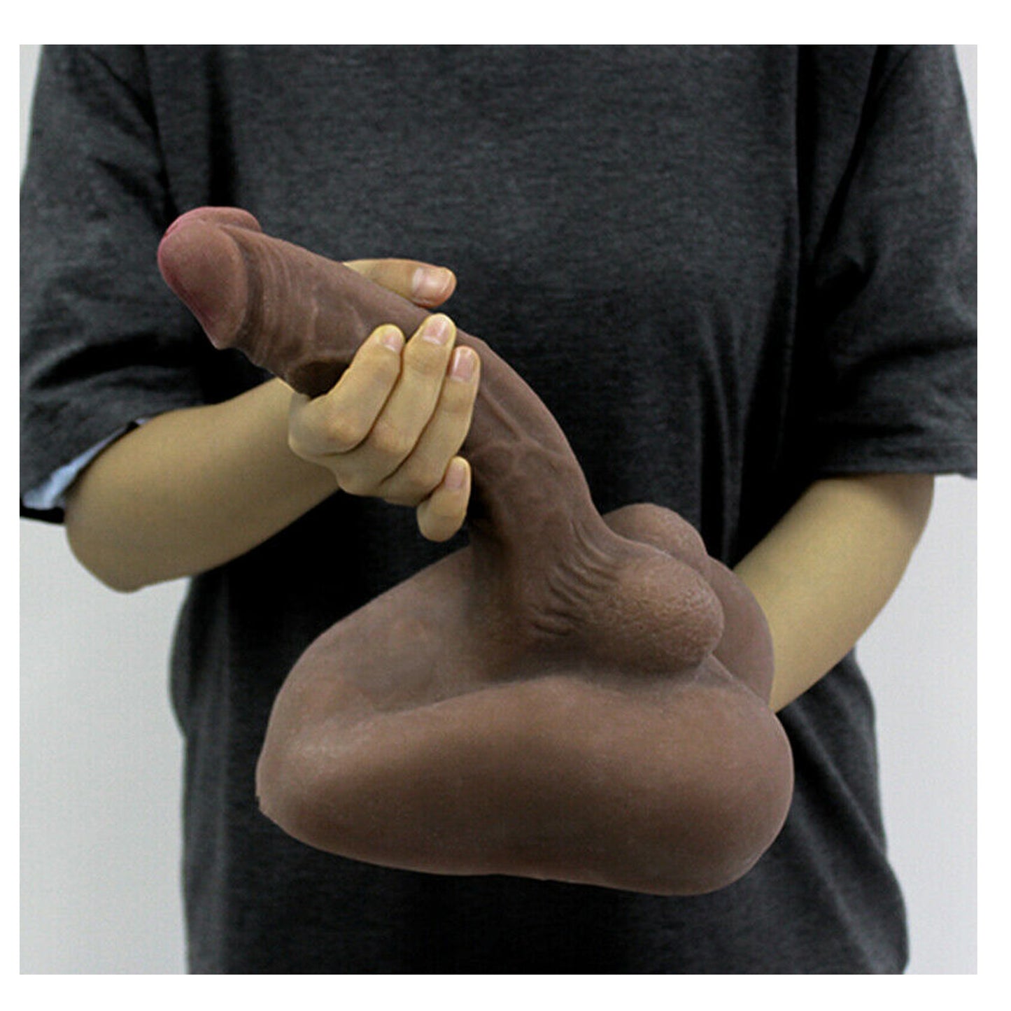 Realistic Torso Dildo Love Sex Doll Male Penis and Anal Sex Toy, Male Torso Sex Body with Soft Lifelike Large Penis, Black…