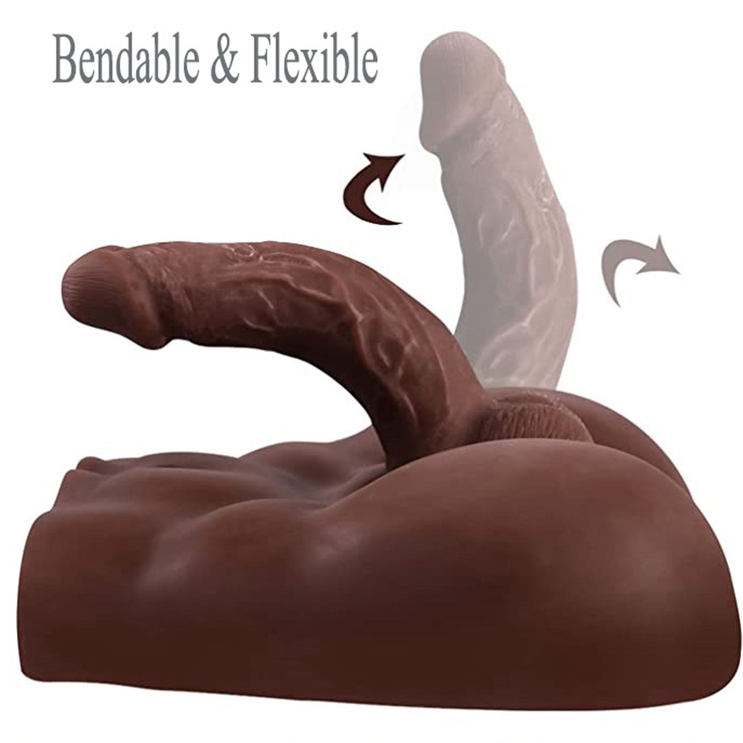 Realistic Dildo Sex Toy for Women Lifelike Male Sex Doll with Big Flexible Penis Dildo Sex Love Doll, 6.82LB