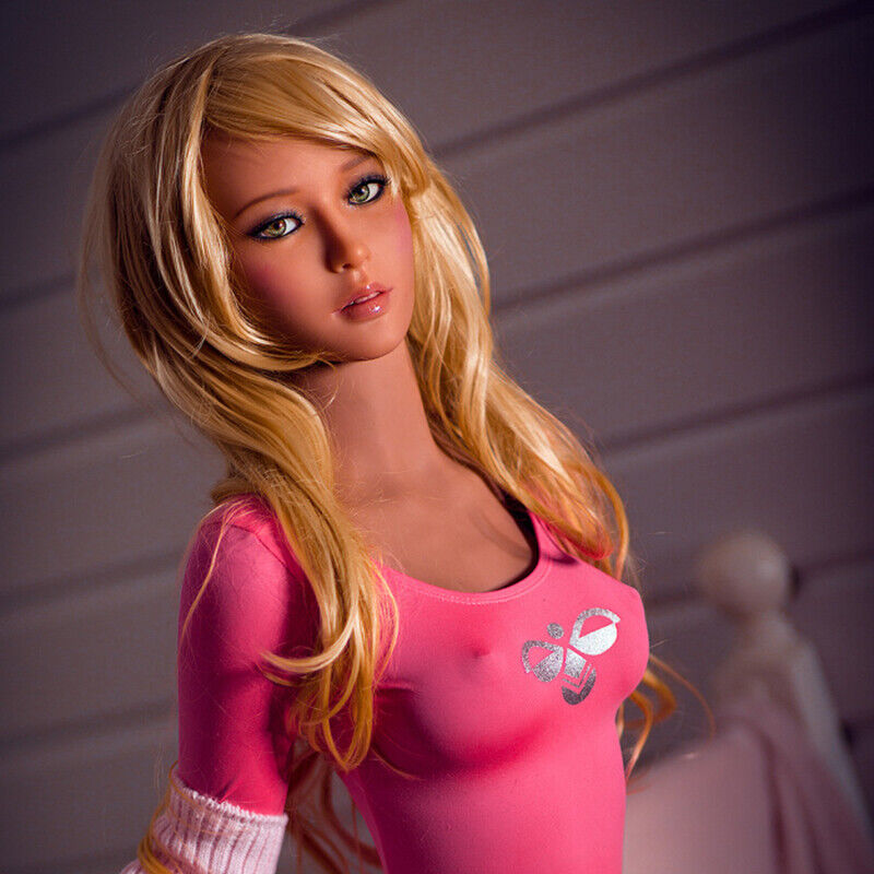 157CM Sex Doll, Teenage Girl Full Body Sex Toy For Man, Realistic Full size Love Blonde Doll with lifelike small Boobs