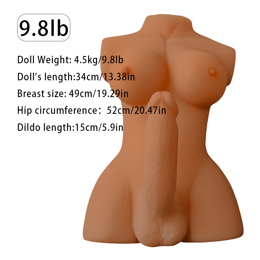 9.7lb Unisex Sex Doll - A Transsexual Doll With Realistic Dildos, Soft Breasts And Holes. Perfect For Couples Flirting, Single Or Male, Trios And Party Games