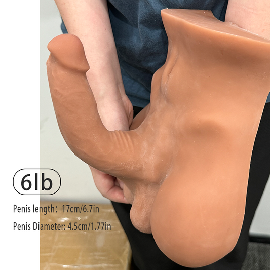 Realistic Male Sex Doll 6 Lb - Flexible, 6.7in Cock, Ideal for Female Masturbation, Couples, Gay Men (US Local Shipping)