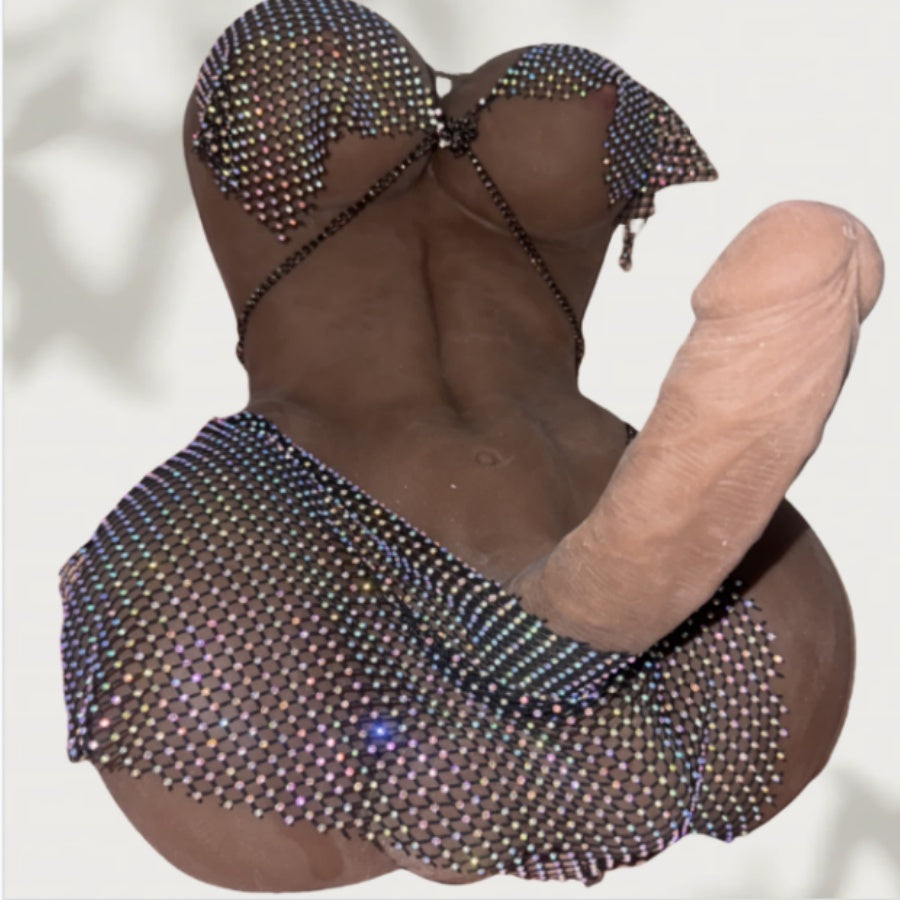 15lb Sex Doll Torso Adult Toys Male Masturbators with Realistic Big Breasts and Huge Dildo, Life Size Sex Doll with Hard Cock and Tight Anal, 3 in 1 Sex Toys with Penis for Women Men Couple