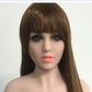 Lifelike TPE Sex Doll Head Female Face Single Makeup Head Soft Silicone Doll Head Connection Doll Accessories with Snap or M16 Studs Fixed