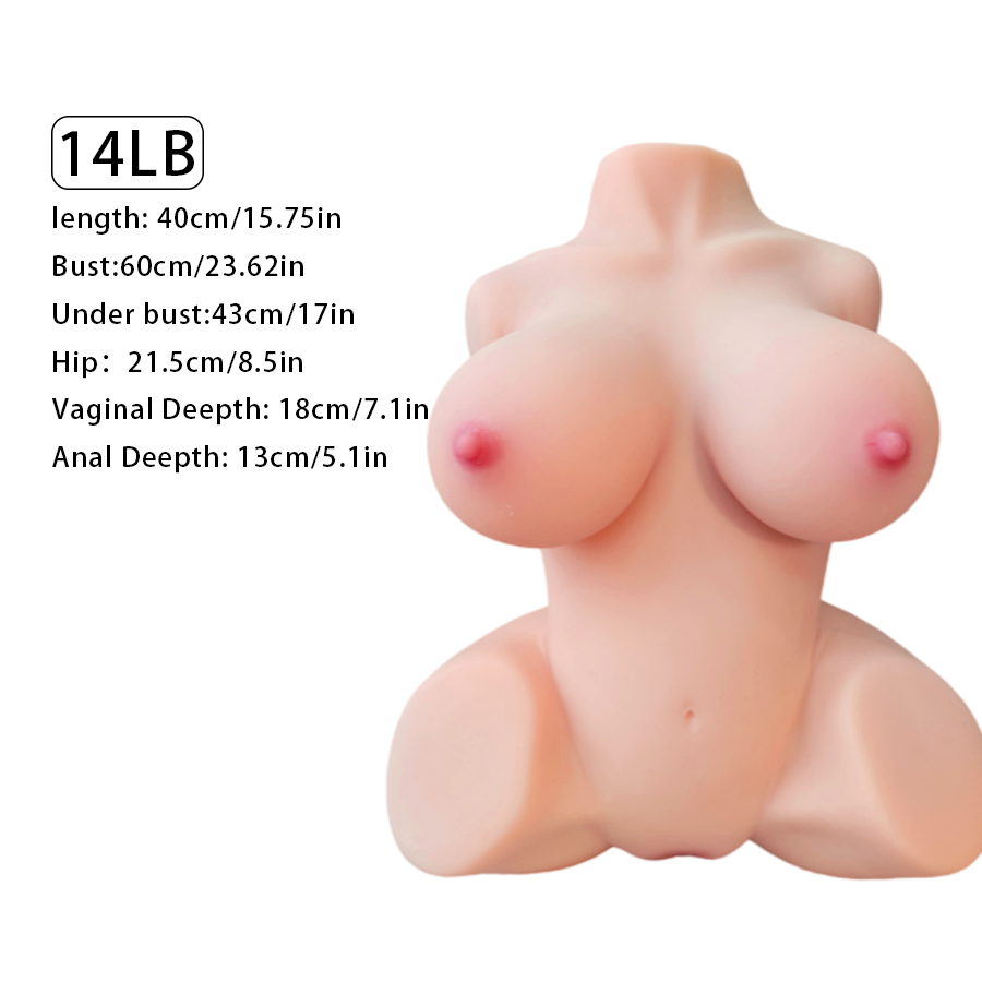 LifeSize Love Toy BBW Half SexDoll Realistic Full Body Huge sex toy for Men 14lb