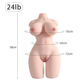 24LB Lifelike Sex Doll for Men - Realistic Boobs, Vagina & Anal 3-in-1 Torso Masturbator - Sexy Male Pleasure Toy, Realistic Sexual Aid | Intimate Companion | Natural Skin Tone