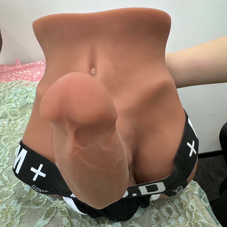 6LB Male Sex Doll with Realistic Dildo, Adult Torso Sex Dolls & 6.7 Dildo for G-spot Anal Stimulation, Unisex Masturbator Sex Toys for Male Female Couples, Dildo Anal Channel for Couple Play