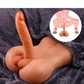 Tan Lifelike Male Torso SexDoll With Big Dildo Anal Sex Toy For Gay Women TPE