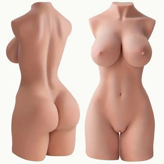 (Big Breast Version) 45 Lbs Full Size Male Masturbator Doll - Female Torso with Big Breasts, Buttocks And Vagina, High Quality TPE Sex Toy for Male Pleasure, Stable Enough for Use In Various Positions, Perfect Gift for Couples