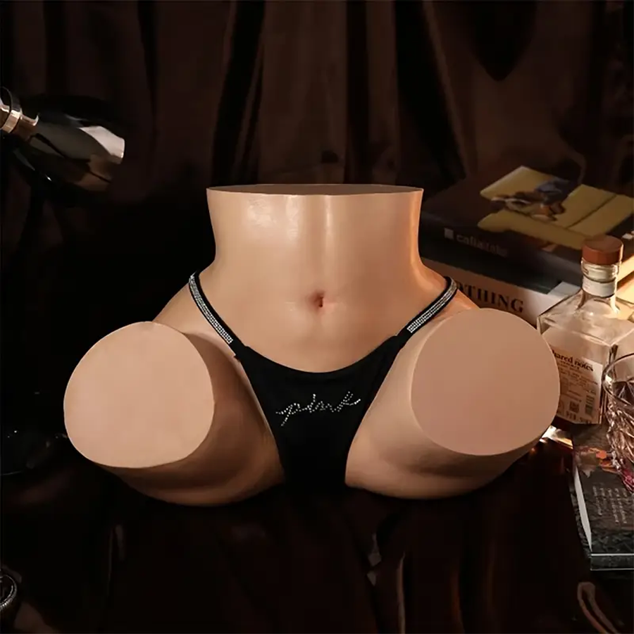 Big Ass Sex Doll Life Size Sex Doll Male Masturbator Stroker, Big Booty Sex Toy Fat Butt Sex Doll Pocket Pussy with Stretchy Vaginal Anal, Realistic Female Sex Dolls Torso Adult Toy for Men