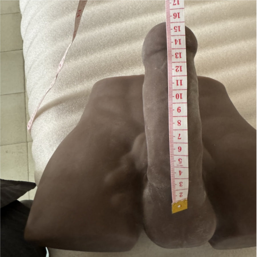 Lifelike Torso Male Sex Doll for Women with Flexible Dildo Realistic Sex Huge Cock 7.08inches, Sex Dildo Dolls for Women Masturbation, Unisex Masturbator Tight Anal Sex Toy for Men Couple and women