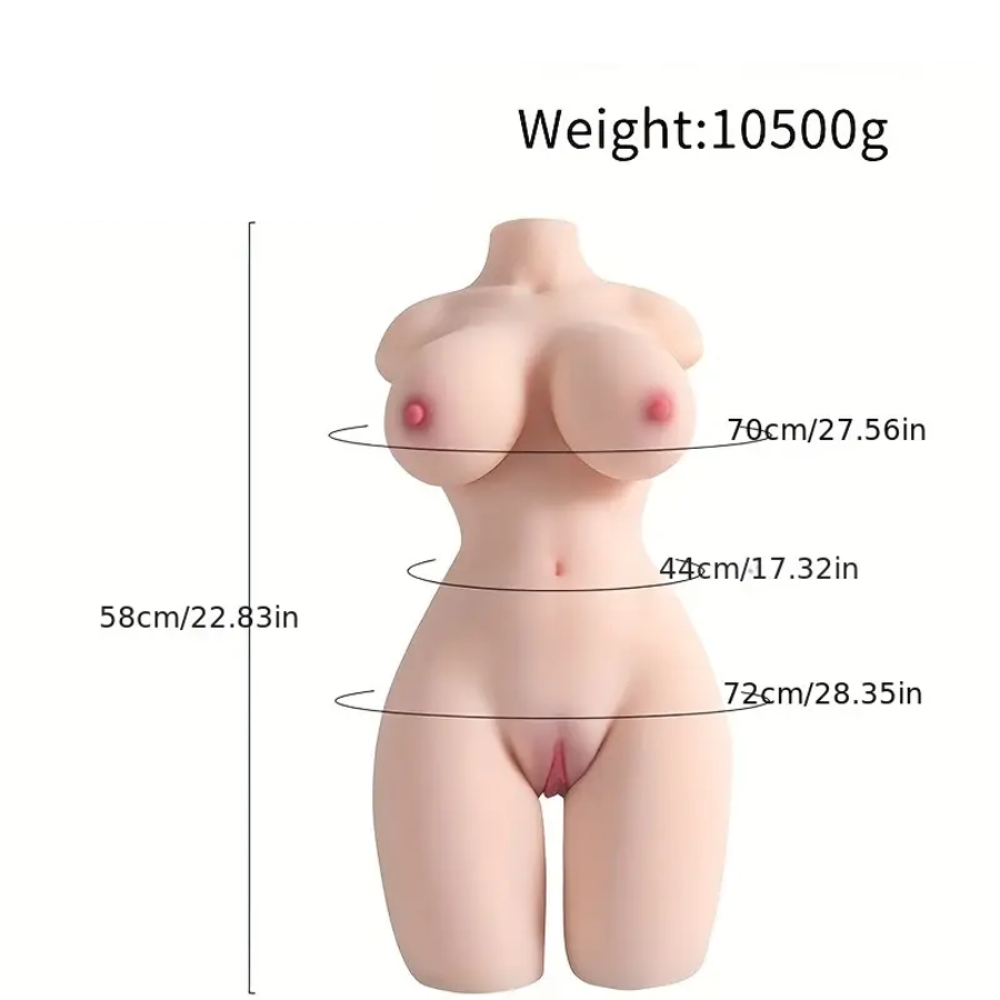 Life Size Sex Doll For Men Sex Toy Male Masturbator Realistic Female Sex Doll With Big Boobs Vagina Anal, Realistic Sex Dolls Torso Doll For Male Sex Real Dolls For Men'S Adult Sex Toy Men 23LB
