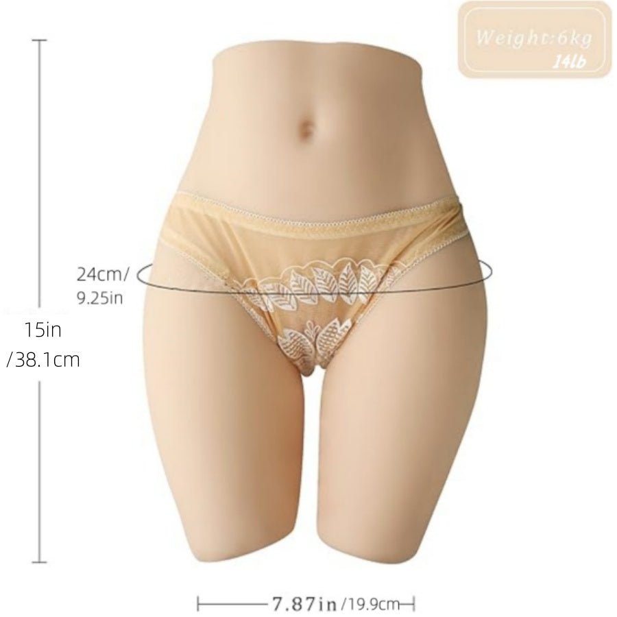 14LB with Ass Sex Doll for Men, Pocket Pussy Sex Toy Realistic Sex Doll Male with Poseable Legs Sex Doll Big Butt Sex Doll with 3D Textured Deep Vagina and Tight Anus Adult Toy Male Masturbator for Men