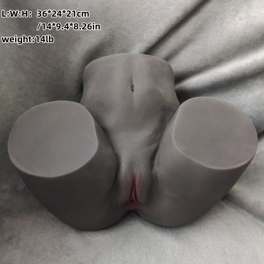 14lb Entry-Level Butt Adult Male Sex Toy Realistic Pocket Pussy For Men - 2-in-1 Male Masturbator Sex Doll With Realistic Soft Buttocks, Vagina And Anal Passage 3D Texture 14lb Entry-Level Butt Adult Male Sex Toy (black)
