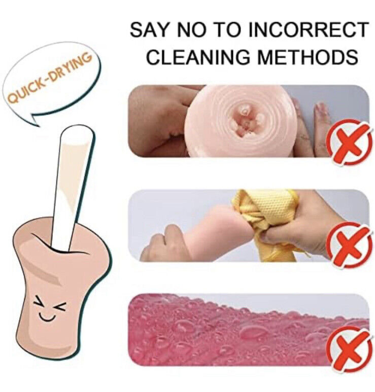 Reusable Water-Absorption Drying Stick for Male Masturbation Sex Toys Doll Pussy-5pics