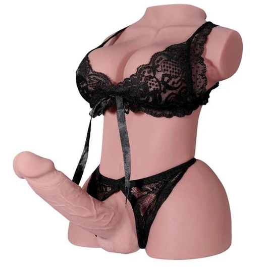 9.8lb Shemale Sex Doll Torso Realistic Dildo Breasts Anal Lifelike sexual Love Dolls Silicone Anal Testicles Unisex Masturbator For Men Women Couple Adult Sex Toys Male Masturbation Relaxation Gift Funny Stuff Weird Room Decor