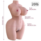 Realistic Sex Doll, Life-Size Flexible Torso Sex Doll Suitable for Men, with Upright Chest, Big Ass, Slender Body, Soft Touch, Real Full-Size Doll, Including Vagina, adult Sex Toy of Anus and Chest, with Skeleton for Easy Placement, Adult Gift 20LB