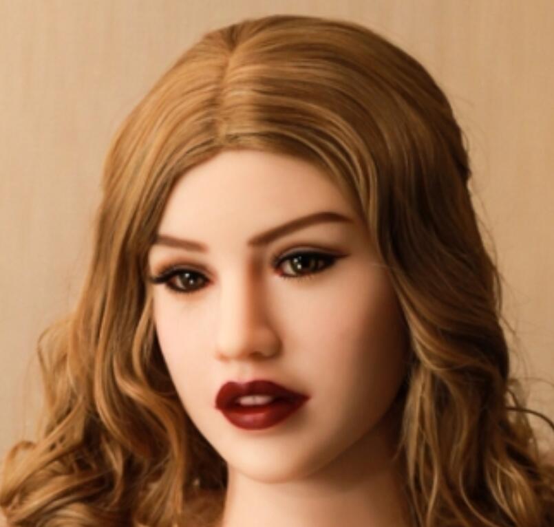 Sex Doll Head, Life Size Love Doll Head with Oral Channel, Realistic Sex Doll with Head, Details Adult Female Head Suitable for Above 135CM to 170CM Sex Doll (Head Only)