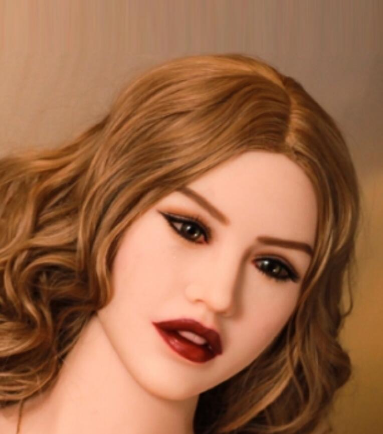 Sex Doll Head, Life Size Love Doll Head with Oral Channel, Realistic Sex Doll with Head, Details Adult Female Head Suitable for Above 135CM to 170CM Sex Doll (Head Only)