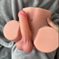 Lifelike Shemale Sex Doll with Realistic Dildo Vagina Anal Ass TPE Trans Sex Toys Adult Stuff Women Men Small Size Dolls Torso for Couples Gay Male Female Silicone Masturbator - 5.5lbs