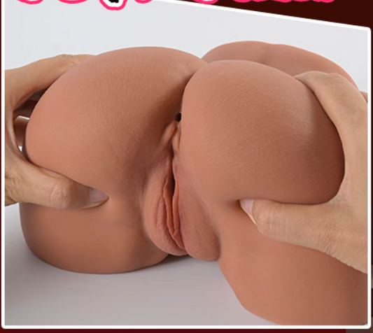 Sex Doll Pocket Pussy for Men - Men's Sex Toys Male Masturbators Realistic Adult Toys Sex Dolls Stroker 3D Lifelike Soft Butt with Vagina Anal Sex Pleasure Tan Skin Color Adult Toy