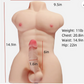Lifelike Torso Male Sex Doll for Women with Flexible Dildo Realistic Sex Huge Cock 7.08inches, Sex Dildo Dolls for Women Masturbation, Unisex Masturbator Tight Anal Sex Toy for Men Gay Couple