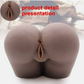 20LB Male Masturbator Sex Doll Pocket Pussies, Realistic Skin Texture Soft Female Big Ass & Pussy Adult Sex Toy with 2 Hole Deeper Vagina & Tight Anal, Torso Sex Dolls for Orgasm