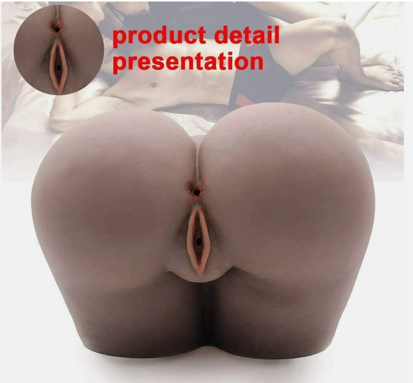 20LB Male Masturbator Sex Doll Pocket Pussies, Realistic Skin Texture Soft Female Big Ass & Pussy Adult Sex Toy with 2 Hole Deeper Vagina & Tight Anal, Torso Sex Dolls for Orgasm