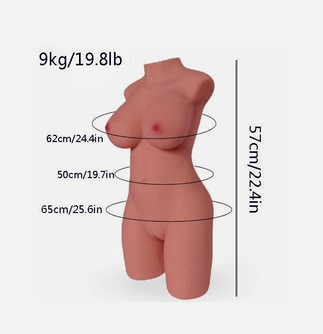 Muñeca sexual de torso de 9 kg, tamaño real, TPE, de silicona real, juguete de cuerpo completo para hombres, nueva, europea.