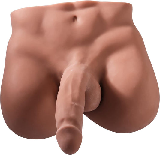 Huge Lifelike Dildo Sex Doll Male Body Torso Adult Sex Toy Big Penis For women